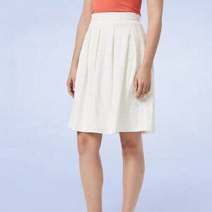 Le Chateau White Lace Flared A-Line‎ Skirt - Size 8